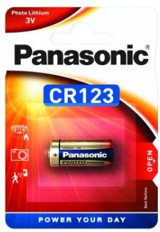 Panasonic CR123A lithium batteri
