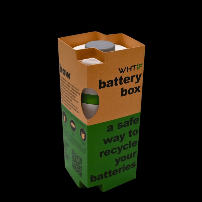 Batteriboksen – Hvit - grønn / 260 etiketter